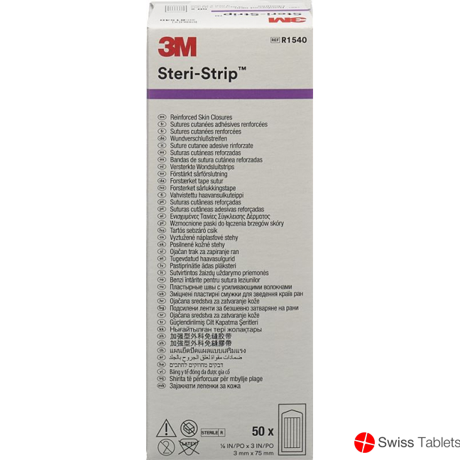 3M Steri Strip 3x75mm Wei Verstärkt (n) 50x 5 Stück buy online