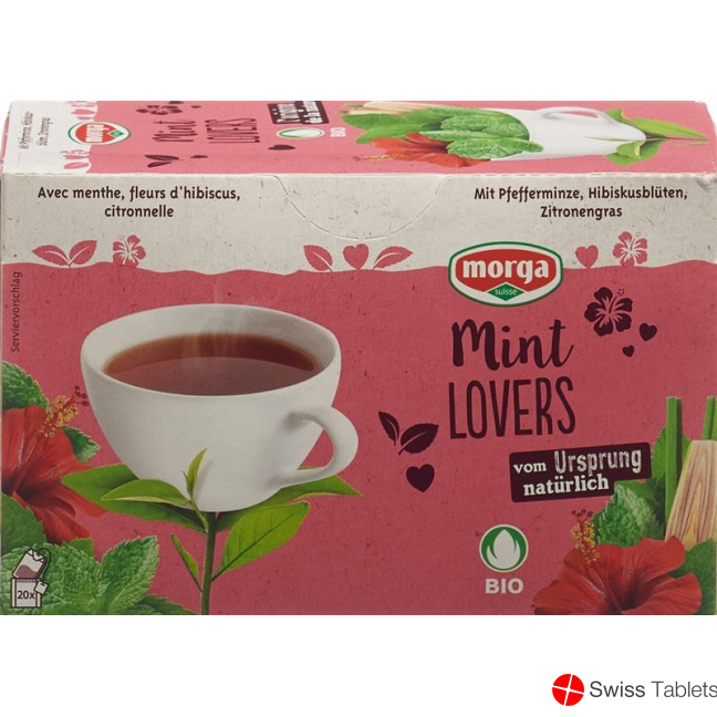 Morga Mint Lovers Tee M/h Bio Knospe Beutel 20 Stück buy online Morga Mint Lovers Tee M/h Bio Knospe Beutel 20 Stück buy online