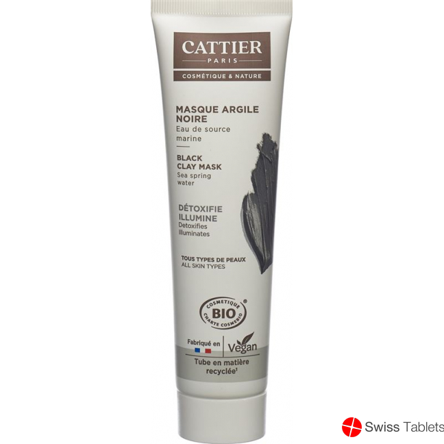 Cattier Soins Visage Masque Argile Noire 100ml buy online