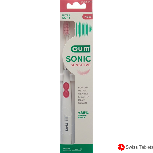 Gum Sonic Sensitive Elektr Zahnbuers Weiss buy online