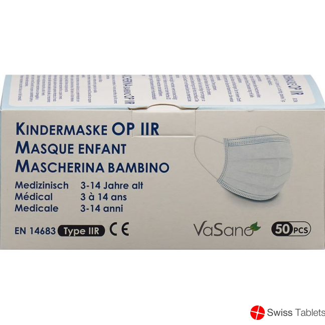 Vasano Op Maske Typ Iir Kind 3-14j Weiss 50 Stück buy online