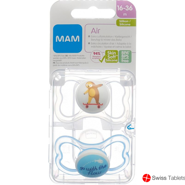 Mam Air Nuggi Silicone 16-36m Boy buy online