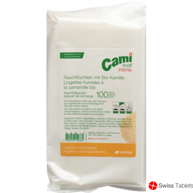 Cami Moll Intime Feuchttücher Refill Nf 100 Stück buy online