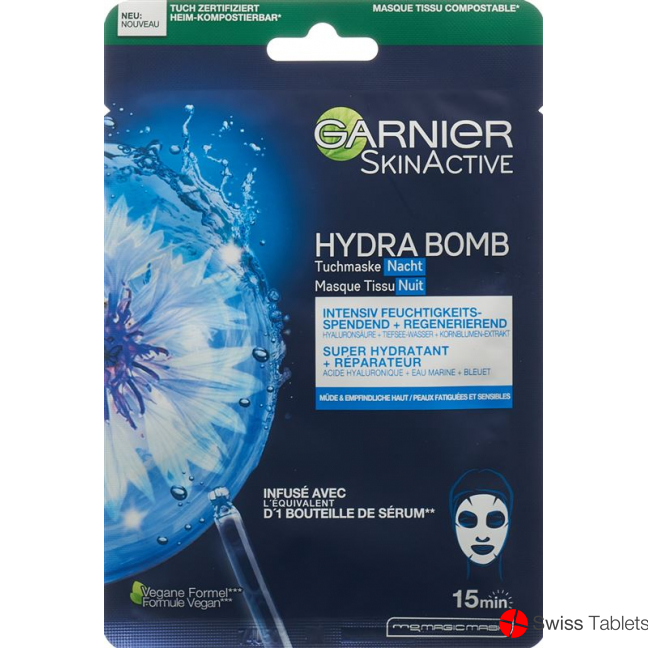 Garnier Tuchmaske Hydra Bomb Nacht 28g buy online