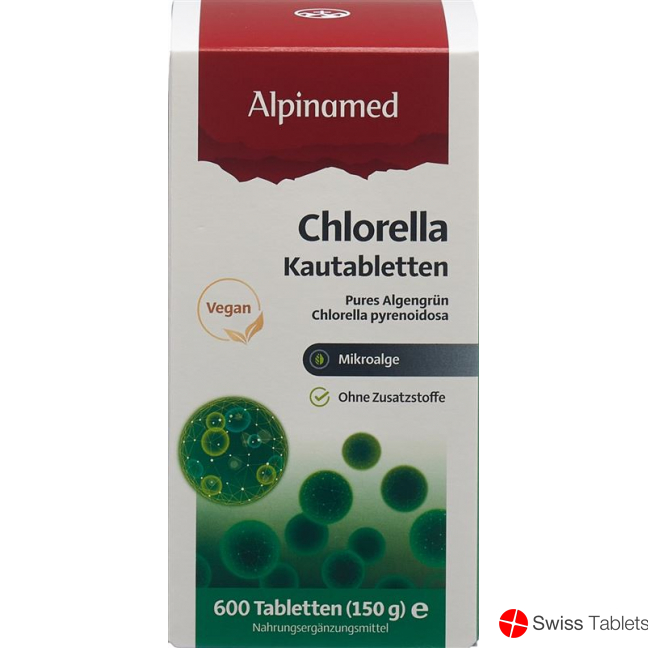 Alpinamed Chlorella Tablets 250mg Tin 600 pieces buy online