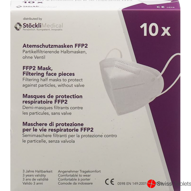 Stoecklimed Atemschutzmaske Ffp2 O Vent Chn 10 Stück buy online