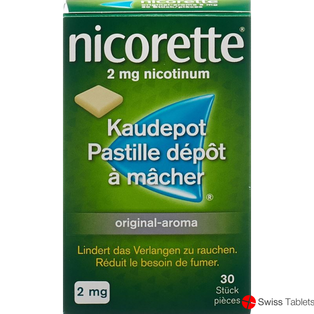 Nicorette Original 2mg 30 Kaugummi buy online