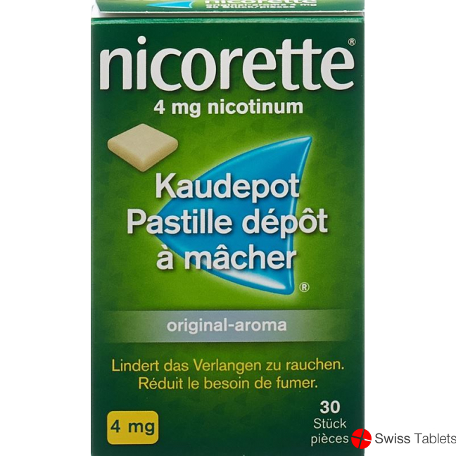 Nicorette Original 4mg 30 Kaugummi buy online