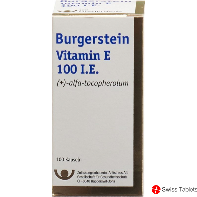 Burgerstein Vitamin E 100 I.E. 100 Kapseln buy online