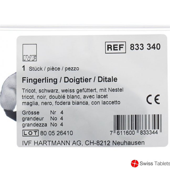 IVF Däumling Tricot Grösse 4 Schwarz buy online