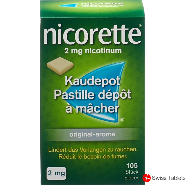 Nicorette Original 2mg 105 Kaugummi buy online
